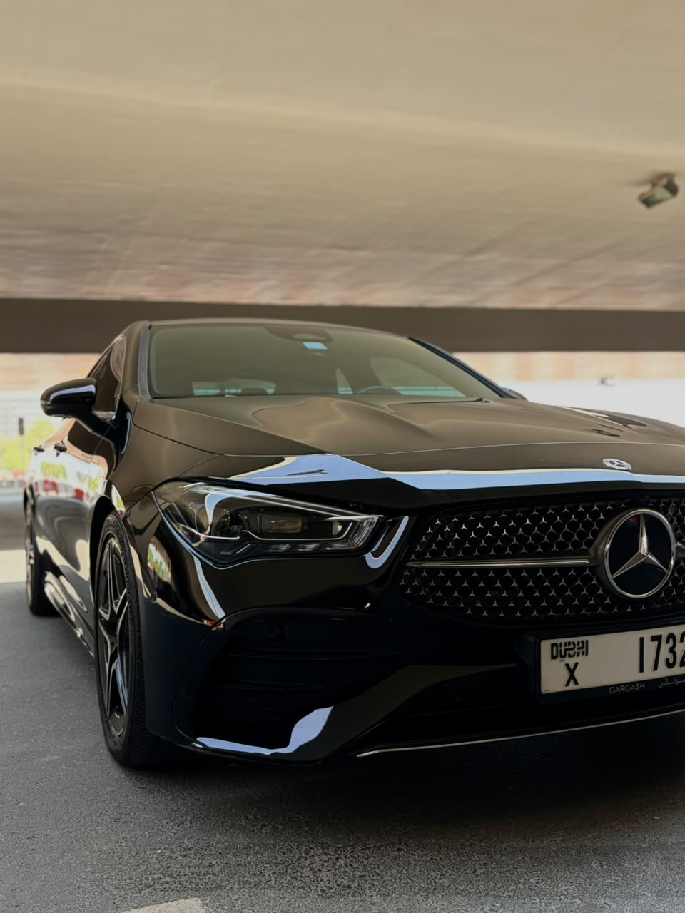 Rent a car with driver in dubai Mercedes CLA 250 2024